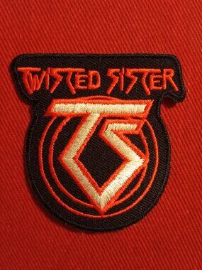 Embroidered Twisted Sister logo heavy metal iron on patch